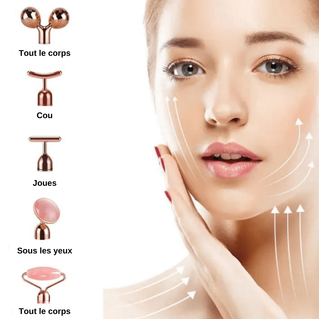 Glowella™ – Appareil de Massage Facial 5-en-1 pour une Peau Radieuse et Rajeunie