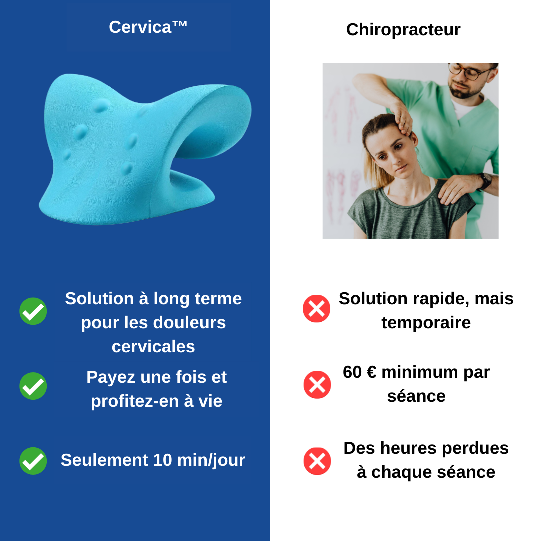 Cervica™️ - Extenseur de Nuque et Soulagement des Douleurs Cervicales